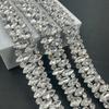 Pegamento termofusible ojo de caballo vidrio cadena de diamantes cadena de pedrería cadena para decoración de bolso de vestido de novia cadena para joyería DIY al por mayor