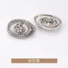 Tampinha de Unha Ponto Diamante Metal Pequeno Estilo Chanel Roupa Casaco Trench Coat Suéter Malha Botões Sensação de Luxo
