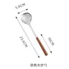 Conjunto de Talheres de Aço Inoxidável com Cabo de Nogueira para Uso Doméstico: Espátula, Espátula para Bolo, Faca de Pão, Faca e Garfo Estilo Ocidental