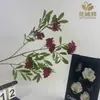 Novo Estilo de Flor de Sophora de Galho Único com 3 Pétalas Flor Artificial Decoração de Sala de Estar Enfeites Vaso Seda Adereços para Fotografia de Casamento Atacado