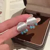 Pendientes de borla de nube y gota de aguja de plata estilo coreano para mujer, nuevos pendientes de lujo ligero de alta gama, accesorios exquisitos y versátiles