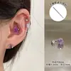Colección de Pendientes de Hueso del Oído Morado de Ensueño Pendientes de Zirconia Pendientes Planos Espirales de Titanio Médico para el Hélice Pendientes de Hueso del Oído Morados