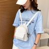 Mochila de veludo cotelê, mochila escolar de veludo cotelê 2022, nova bolsa feminina, estilo coreano, simples, casual, pequena, mochila feminina macia