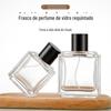 Frasco de Vidro Plano Produto para Skincare Quadrado 50ml Spray de Bomba 100ml Frasco Recarregável Frasco Cosmético Portátil Perfume