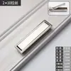 Puxador de prata para tatami, puxador de gaveta oculto, invisível, embutido ou de superfície, redondo, giratório, estilo de luxo leve, com mola