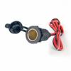 Base de encendedor de cigarrillos de alta potencia para moldeo por inyección de 12V-24V, toma de prueba con línea, cubierta impermeable, base de encendedor de cigarrillos