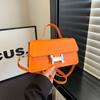 2025 Bolso de Moda Nuevo para Mujer Comercio Transfronterizo Color Sólido Nicho Patrón Cocodrilo Alta Gama Simple Versátil Bolso de Hombro
