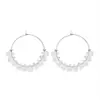 Pendientes de Cristal Transparente Brillante con Perlas Textura Simple Nicho Orejera de Alta Gama 2025 Nueva Llegada Pendientes para Mujer