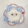 Acessórios Pingente de Pelúcia Desenho Animado Explosivo Cachorro Parchia Fofo Feijão de Grama Urso Boneco Monstro de Neve Chaveiro Pingente de Bolsa