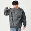 Ropa para Hombre Fengshe / Sudadera de Punto, Nueva Colección de Otoño, Textura Jacquard, Cuello Redondo, Corte Holgado, Estilo Retro Japonés, Chaqueta para Pareja