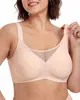 Comercio Exterior Talla Europea Sujetador de Gel Sin Costuras para Tallas Grandes, Minimiza la Apariencia, Sin Varillas, Estilo Bandeau Transpirable, Anti-Caída, Recogida Lateral del Pecho