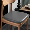 Cojín de Cuero Herradura Silla de Comedor Cojín de Cuero Espuma Viscoelástica Antideslizante Silla de Madera Maciza Asiento Suave Cojín de Cuero