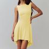 Vestido ajustado de color liso 2025 para mujer, sin mangas, adelgazante, estilo europeo y americano, para chicas calientes y sexys.