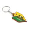 Chaveiro de metal modificado para carro JDM NOS HKS pingente de liga de zinco para Toyota Honda