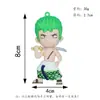 25 Llaveros Nuevos de One Piece Luffy Shichibukai Ace Zoro Llavero Muñeca de Dragon Ball Colgantes para Hombres y Mujeres