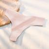 Braguitas triangulares de algodón antibacteriano para mujer, de talle bajo y sin costuras, ropa interior para mujer transpirable, finas para verano, tanga sexy para niñas