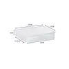 Caja pequeña transparente, caja pequeña para guardar artículos varios, organizador de tarjetas de escritorio, caja de plástico rectangular mini vacía con tapa