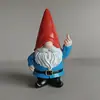 Gnomo Transfronterizo Nuevo Modelo con Dedo Medio Grosero, el Enano Grosero con Gesto de Dedo Medio, Regalo Decorativo