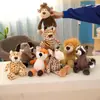 Muñeco Lindo de Animales del Bosque JSQ Jirafa Elefante León Mono Perro Tigre Muñeco de Máquina de Garra Juguete de Peluche