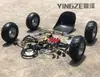 Piezas para Go-Kart Modificado DIY de Cuatro Ruedas: Suspensión Delantera y Trasera, Volante, Eje Trasero de 1m, Llantas de 6-7 pulgadas