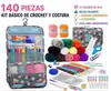 Bolsa de Almacenamiento Portátil para Costura, Kit de Herramientas para Manualidades y Tejido de Uso Doméstico, Caja de Costura de Viaje, Kit de Costura
