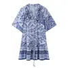 Moda Europea y Americana Transfronteriza, Artículos de Moda Más Vendidos en Aliexpress, Vestido Estilo Camisa con Lazo en la Cintura