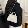Bolsa Transversal de Moda Texturizada 2025 Nova Grande Capacidade High-end Versátil Comutadora Bolsa de Ombro