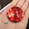 Rhinestones Acrílicos de Colores Redondos Multifacéticos de Base Plana Sin Agujero 52mm Piedras Grandes Joyería Decoración para Funda de Teléfono Rhinestones Adhesivos