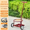 Nuevo Carrito Pequeño de Mano con Dos Cubos para Hogar, Carrito de Vertido Manual, Carrito de Hierro Forjado para Agua Sucia, Carrito de Basura Portátil, Carrito Pequeño Sencillo