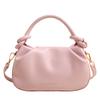 2025 Nuevo Estilo Coreano Simple Moda Plisado Portátil Bolso de Cubo Diseño Nicho Combinable Bolso Bandolera para Mujer