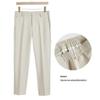 Hong Kong marca de moda outono cor sólida calças cortadas dos homens não-passar calças de terno cônico coreano slim fit skinny calças casuais
