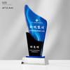 Trofeo de cristal, medalla con impresión en color HD, letras personalizadas gratuitas, reunión anual de la empresa, premio al personal destacado, premio conmemorativo