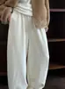 Pantalones Casuales Rectos Versátiles Cómodos de Cintura Alta Elásticos con Textura Estilo Coreano Ns para Mujer Invierno Nuevo Estilo 2141