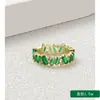 Novos Anéis Pequenos de Cubo de Açúcar com um Toque de Luxo de Nicho, Atacado de Joias Transfronteiriço, Acessórios de Zircônia Diretamente do Fabricante