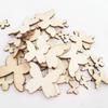 Acessórios feitos à mão DIY tronco misto borboleta Madeira não porosa remendo materiais de patchwork infantil 50 por pacote