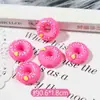 Pendente de Resina Redondo Desenho Animado Letras Creme Donut Comida Acessórios para Brincos Colar Chaveiro DIY Amor
