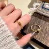 Anillo Planetario de Piedra Ojo de Tigre Vintage para Mujer, Anillo de Dedo Índice de Lujo Ligero de Gama Alta, Accesorio de Anillo Abierto con Diseño de Nicho