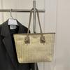 Bolsa de Paja Tejida para Vacaciones de Comercio Exterior 2026 Nueva Bolsa Tote Estilo Playa de Verano para Mujer Bolso de Hombro Simple y de Moda