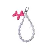 Funda para Teléfono Móvil Perro Burbuja Cadena para Colgar Llavero de Cuentas DIY Colgante Cadena de Mano Antiperdida Accesorios Versátiles Nicho para Mujer