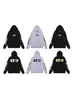 Moda Estadounidense Transfronteriza Hellstar Calle Estadounidense Hip-Hop Versátil Casual Otoño e Invierno Sudadera con Capucha Estampada