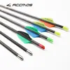 Flecha Accmos Padrão Ouro de Carbono Puro 4.2 Diâmetro Interno Tampão Interno Flecha de Carbono Puro Flecha de Treinamento de Tiro com Arco Ponto Turístico