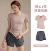 Roupas de Yoga de Secagem Rápida para Mulheres, Tops Fitness para Treinamento de Pilates, Novos Conjuntos Esportivos para Corrida 2026, Camisetas de Manga Curta