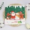 Servilleta con Estampado de Dibujos Animados de Papá Noel Toalla de Papel Decorativa para Fiesta Navideña Color Productos de Papel Desechables para Hotel Restaurante