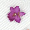 Grampo de Cabelo de Flor Artificial Transfronteiriço Grampo de Orquídea Clipe de Peça Única Noiva Madrinha Flor de Cabelo Acessórios de Cabelo para Férias na Praia