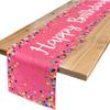 Explosões de comércio exterior transfronteiriço da Amazon bandeira de mesa de linho decorativa bandeira de mesa de festa de aniversário vendas diretas da fábrica