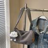 Bolso cruzado para desplazamientos transfronterizos, Bolso tipo dumpling simple, casual y versátil, Portátil, moderno, Bolso de hombro estilo deportivo para estudiantes, Bolsa de tela