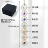 Fabricante Personalizado Cristais Naturais Sete Cores Pedra Bruta de Cristal Pendentes de Parede, Pingentes de Liga de Cristal Branco Ametista, Itens Decorativos