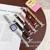 Accesorios para Pony Correa de Cuero Fino Adecuada para Series Apple 10 S11, Huawei Fit4, Pulsera Delgada Xiaomi
