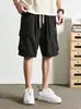 Shorts Casuais de Cinco Pontos Versáteis de Trabalho Retrô Estilo Japonês Soltos de Perna Reta Tendência Nova Transfronteiriça 2026 para Homens