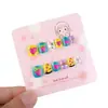 Comercio Exterior Caricatura Niños Manicura Infantil Corazón Arcoíris Decoración Uñas Portátiles Infantiles 12 Piezas Uñas Infantiles Frescas Pequeñas
